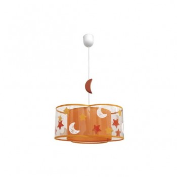 Distribuidor - Lâmpadas Diversas | Colgantes Infantil | COLGANTE INFANTIL ASTROS NARANJA 1XE27 (REGX35) Ref: 039593504